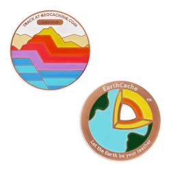 Official EarthCache™ Geocoin- Rock Strata - Image 3