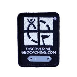 Geocaching Trackable Patch- Preto