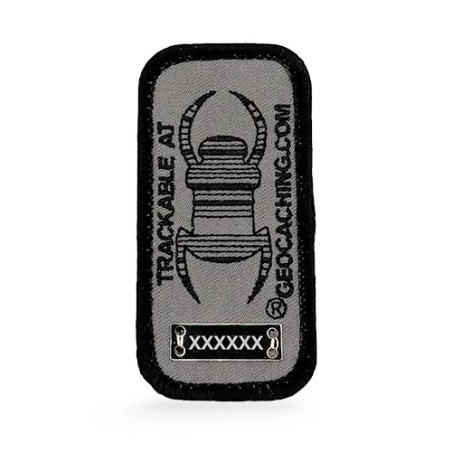Emblema Geocaching rastreável